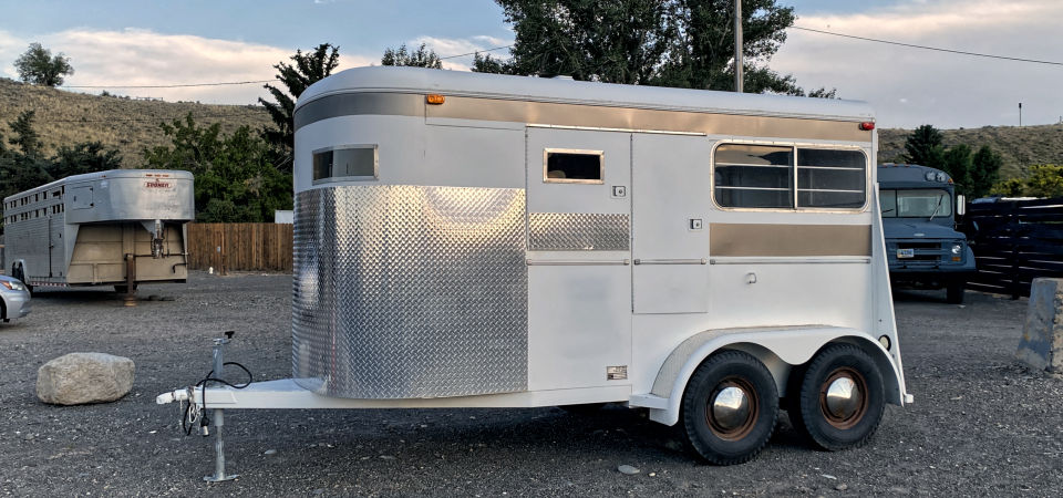1985 Shelby 2 Horse Trailer For Sale Stickshift Motors Cody, WY