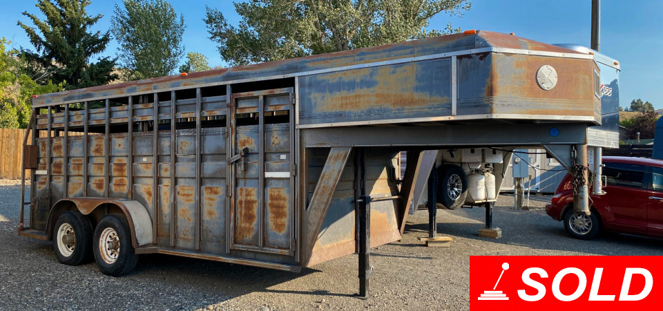 1990 Titan Gooseneck Stock Trailer  Stickshift Motors Cody, WY