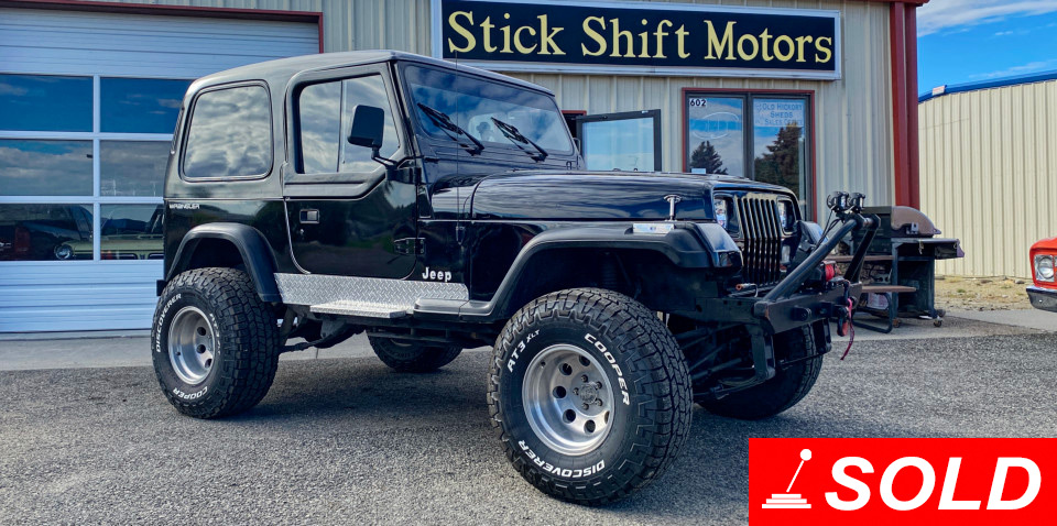 1991 Jeep Wrangler 4x4 Sold at Stickshift Motors Cody, WY