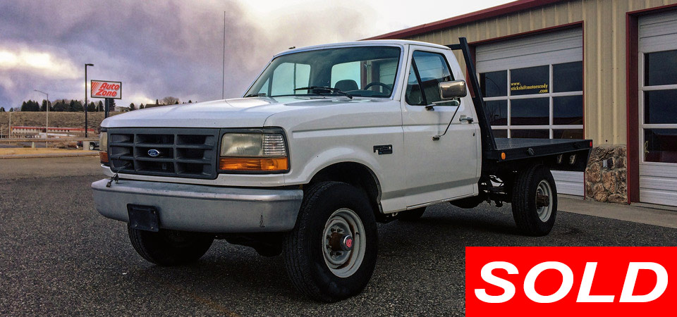 1993 Ford F350 Flatbed Sold Stickshift Motors Cody, Wyoming