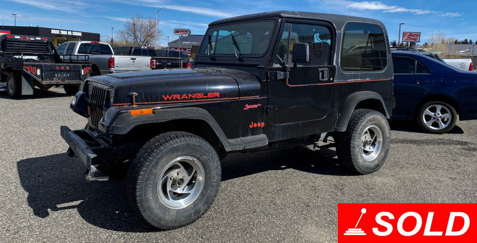 1994-Jeep Wrangler Sold at Stickshift Motors Cody, WY