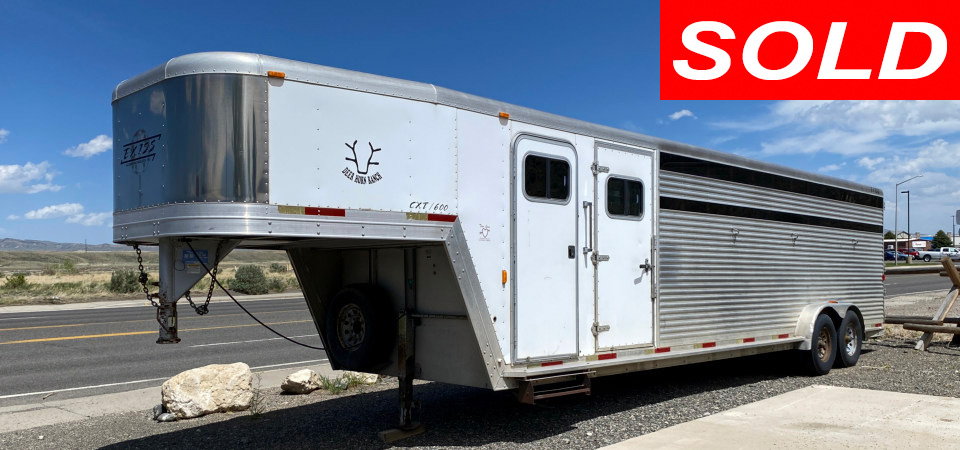 2001 Exiss Gooseneck Horse Trailer Sold Stickshift Motors Cody, WY