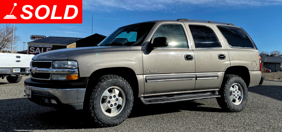 2003 Chevrolet Tahoe Sold at Stickshift Motors Cody, WY