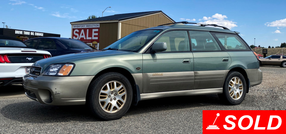 2003 Subaru-Outback Sold at Stickshift Motors Cody, WY