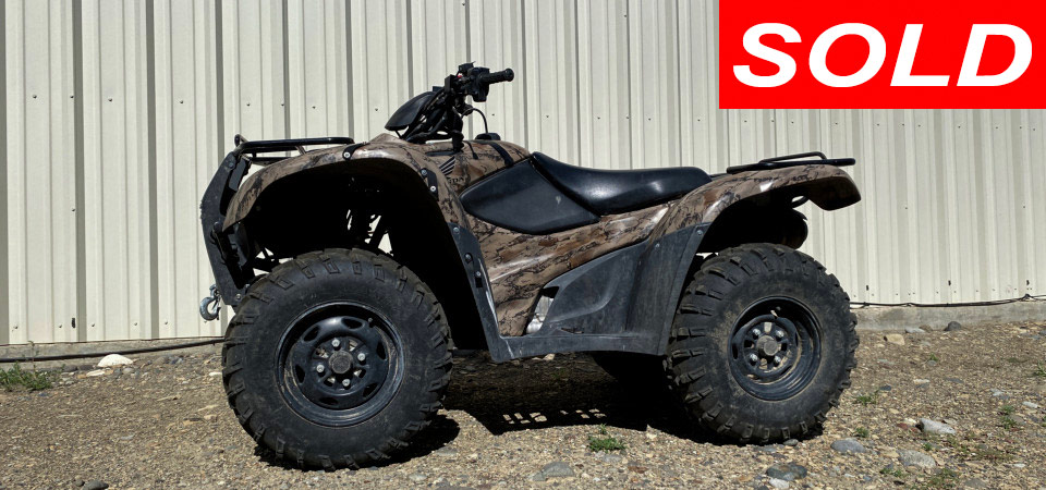 2010 Honda FourTrax SOLD at Stickshift Motors Cody, WY