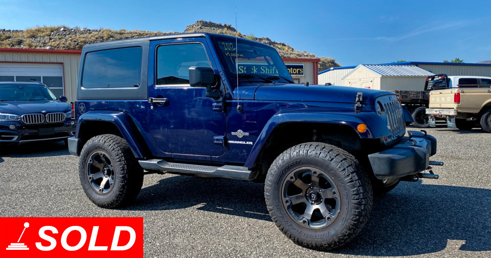 2012 Jeep Wrangler Oscar Mike For Sale at Stickshift Motors Cody, WY