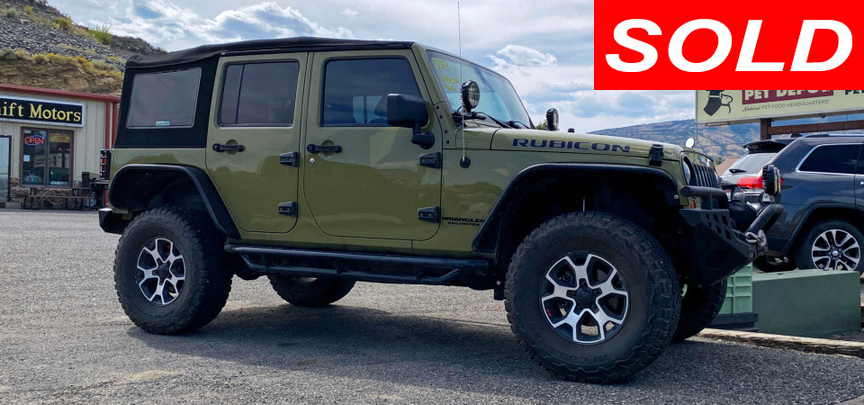 2013 Jeep Wrangler Unlimited Rubicon Sold at Stickshift Motors Cody, WY