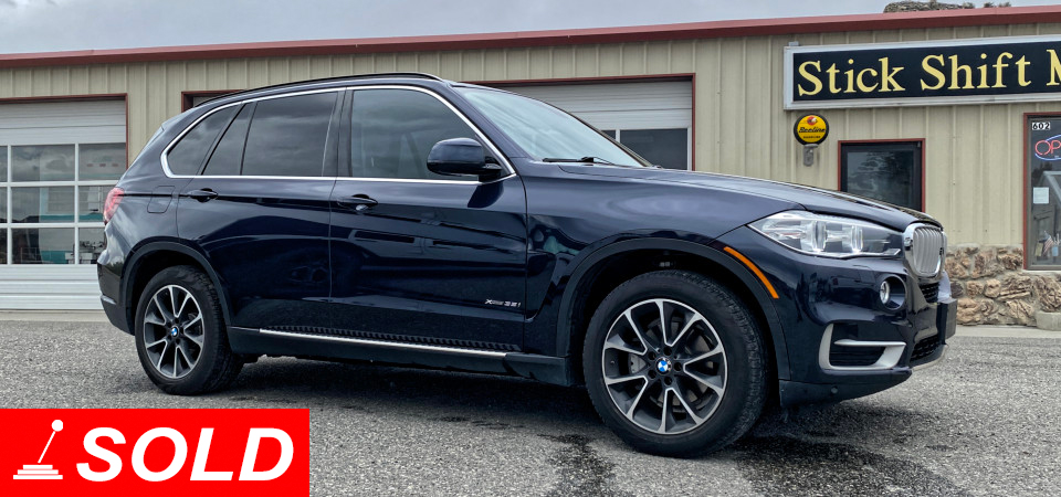 2016 BMW X5 sold! at Stickshift Motors Cody, WY