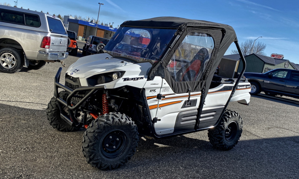 2018 Kawasaki Teryx For Sale at Stickshift Motors Cody, WY
