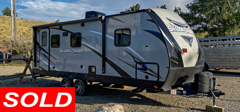 2020 Shadow Cruiser Ultra-Lite 22' camper trailer Sold Stickshift Motors Cody, WY