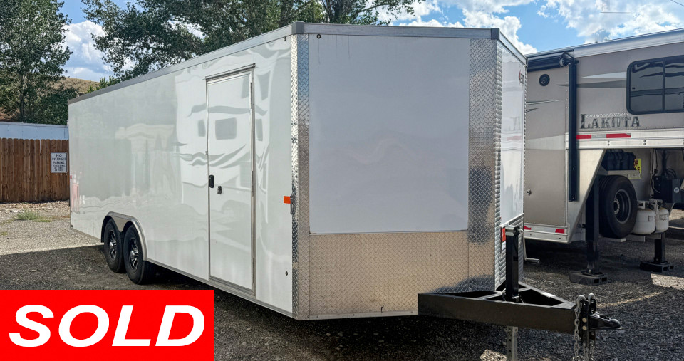 2022 Aero 22' Enclosed Car Carrier Hauler Sold Stickshift Motors Cody, WY