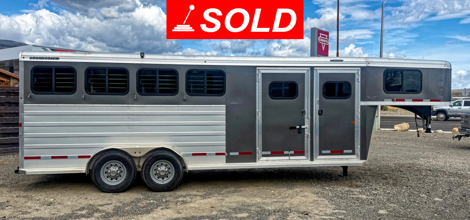 2022 Logan Bullseye Horse Trailer SOLD! at Stickshift Motors Cody, WY